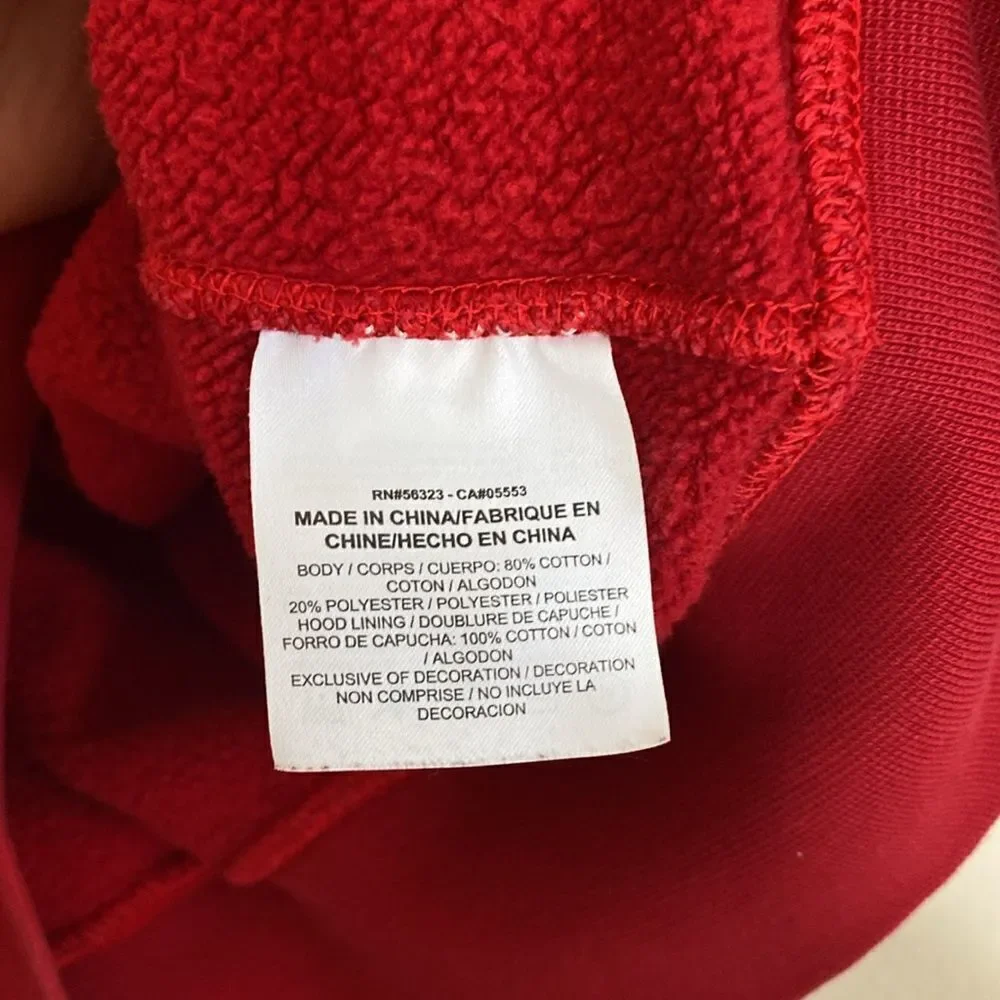 AIR JORDAN NIKE Men’s Dark Red Pullover Hoodie Size M